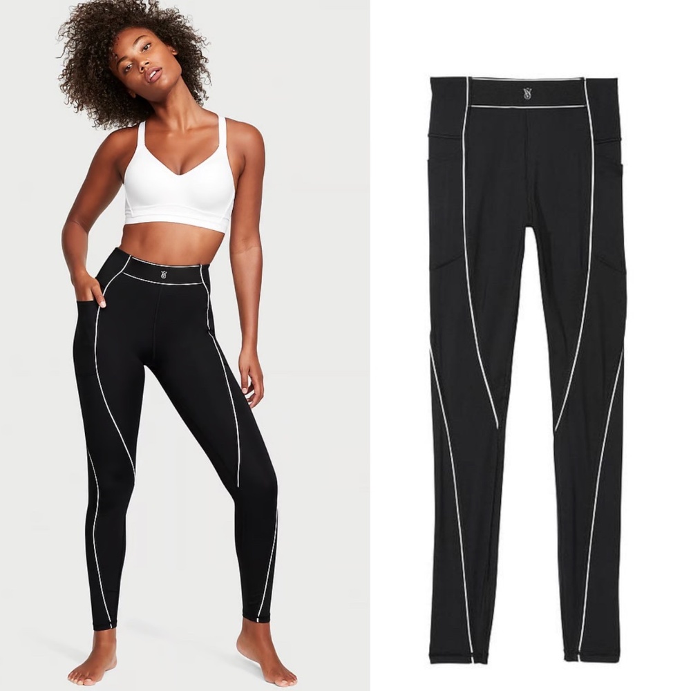 NWT Victoria’s Secret Sport Black Leggings Sz S
